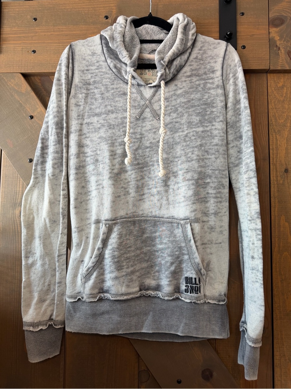 Billabong Women's Heather Gray Crewneck Pullover Sweater
